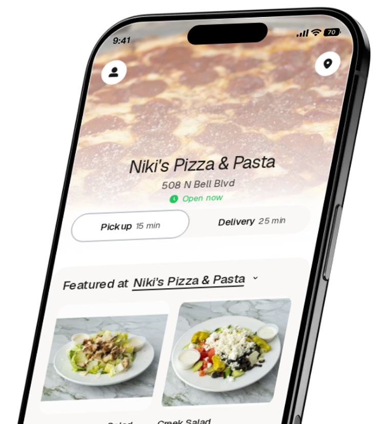 Niki's Pizza & Pasta app preview