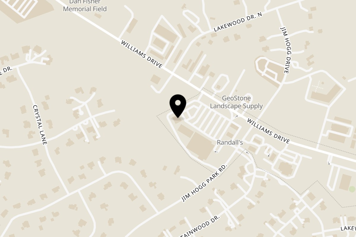 Map showing the location of Niki's Pizza & Pasta Georgetown on 5731 Williams Dr Unit B101 in Georgetown